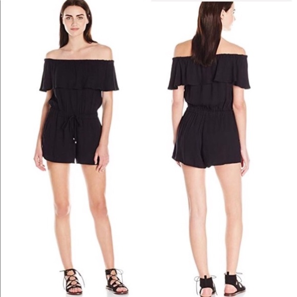 Ella Moss off- shoulder Romper Sz S - Picture 2 of 6